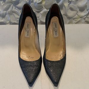 Jimmy Choo Glittery Black Heels